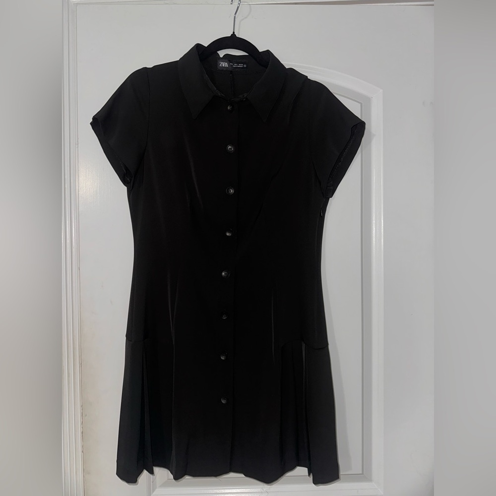 Zara Large button up mini dress